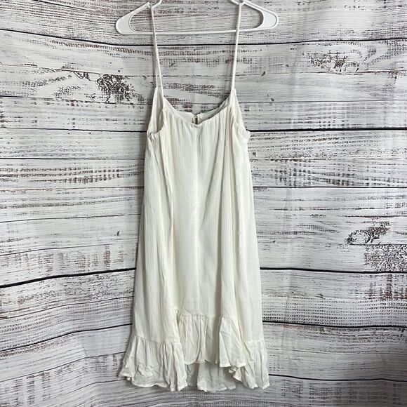 Way-In Dress Womens size Large embroidered Sleeveless  Boho tassels white New - Picture 7 of 10